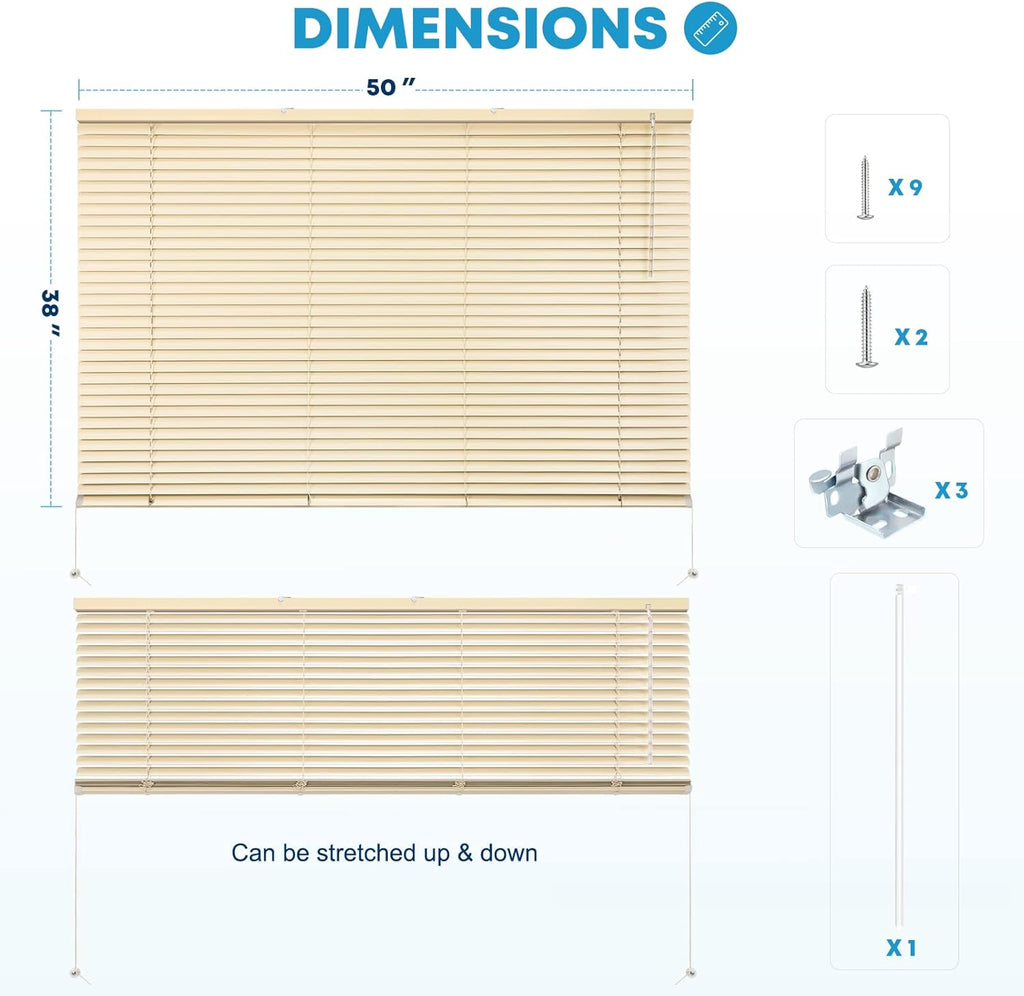 Dimmable Cordless RV Window Shade 50”W x 32”L L456887