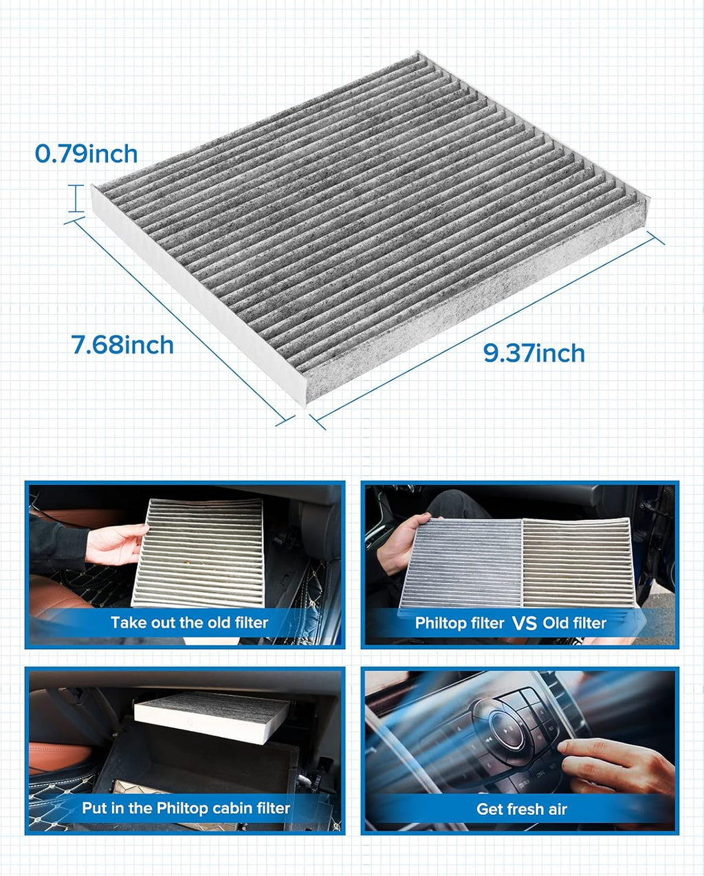 Cabin Air Filter with Activated Carbon X73182