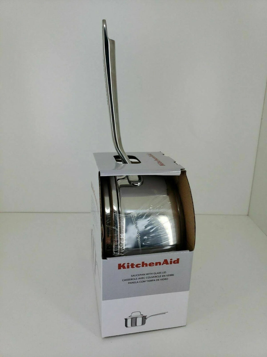 Stainless Steel Saucepan with Glass Lid 1.6 qt Z222