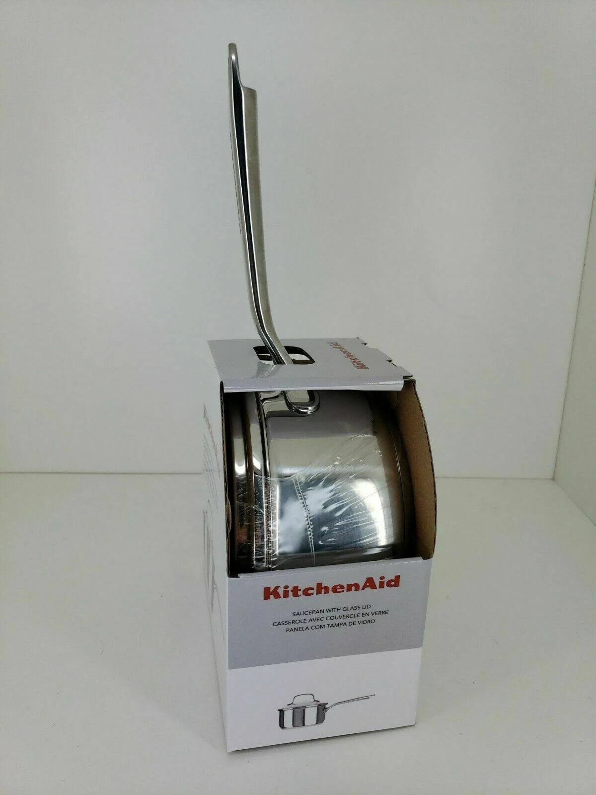 Stainless Steel Saucepan with Glass Lid 1.6 qt Z222