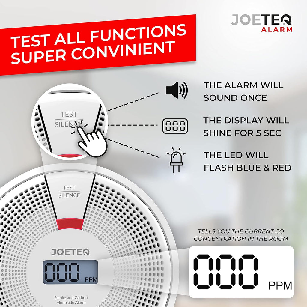 2-in-1 Smoke and Carbon Monoxide Detector 10 Year Battery Operated L770439