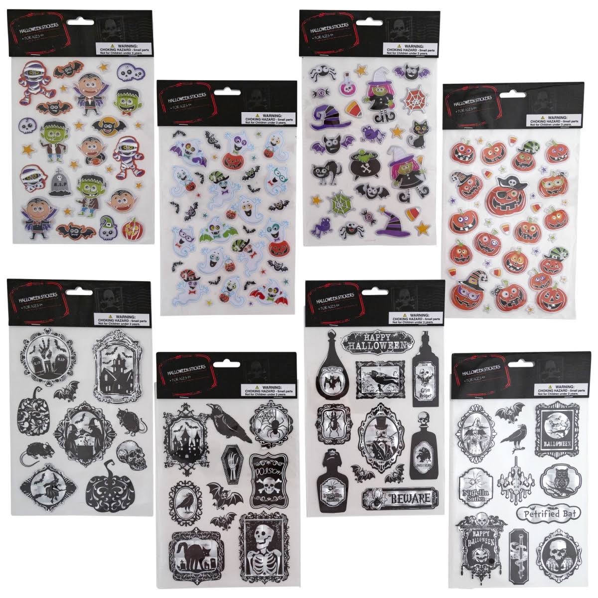 Halloween Stickers Case of 48 Q367