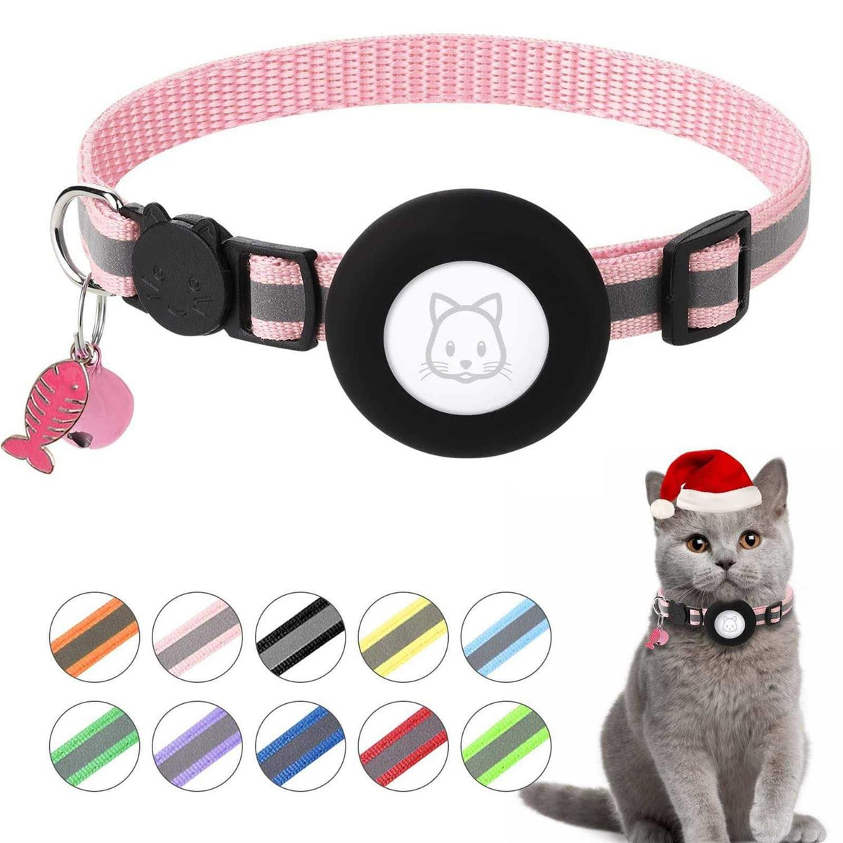 Cat Collar with Bell and Safety Buckle R5679