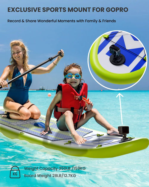 11' Inflatable Stand Up Paddle Board with Carrying Bag Q453339