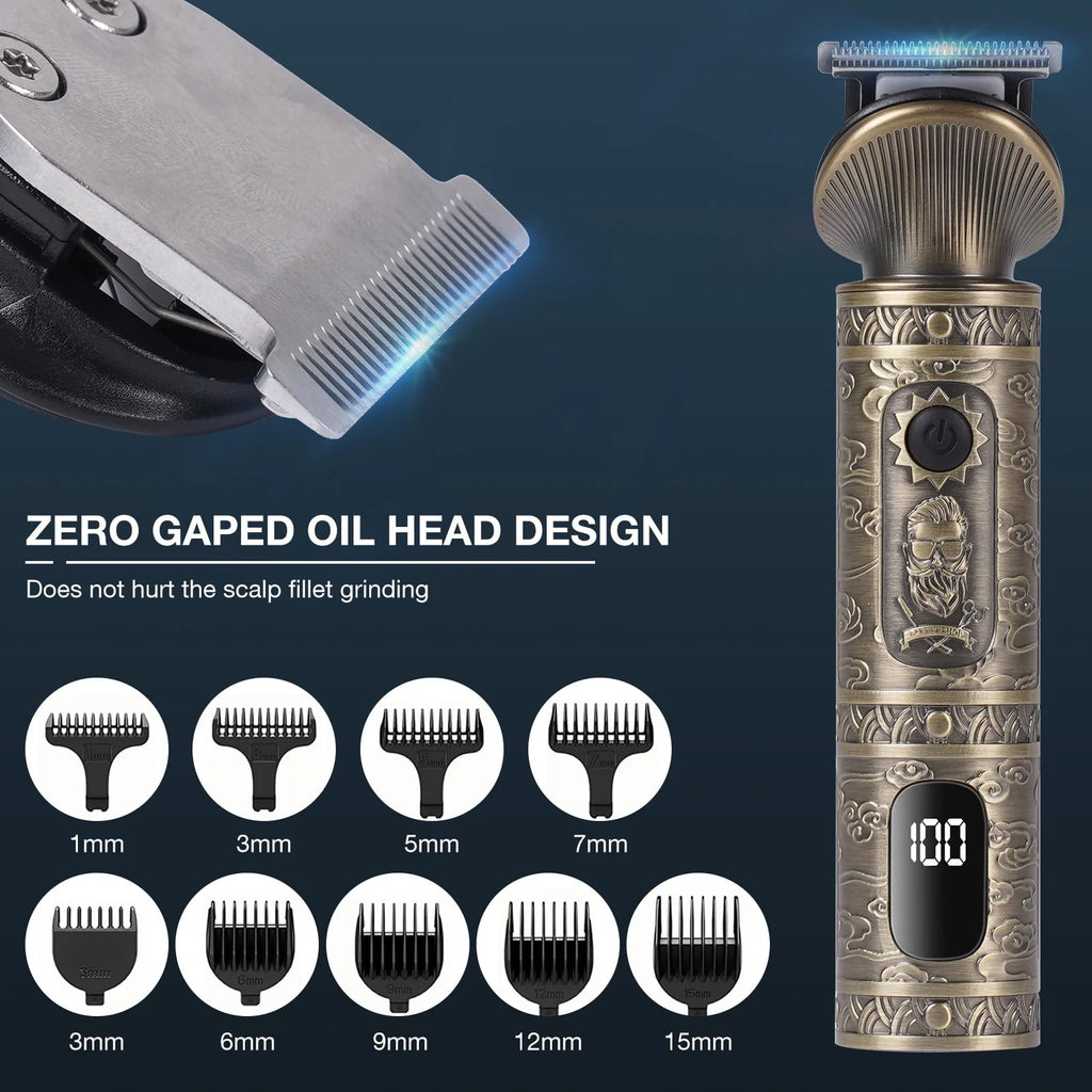 6-in-1 Cordless USB Rechargeable T-Blade Beard Trimmer Z848