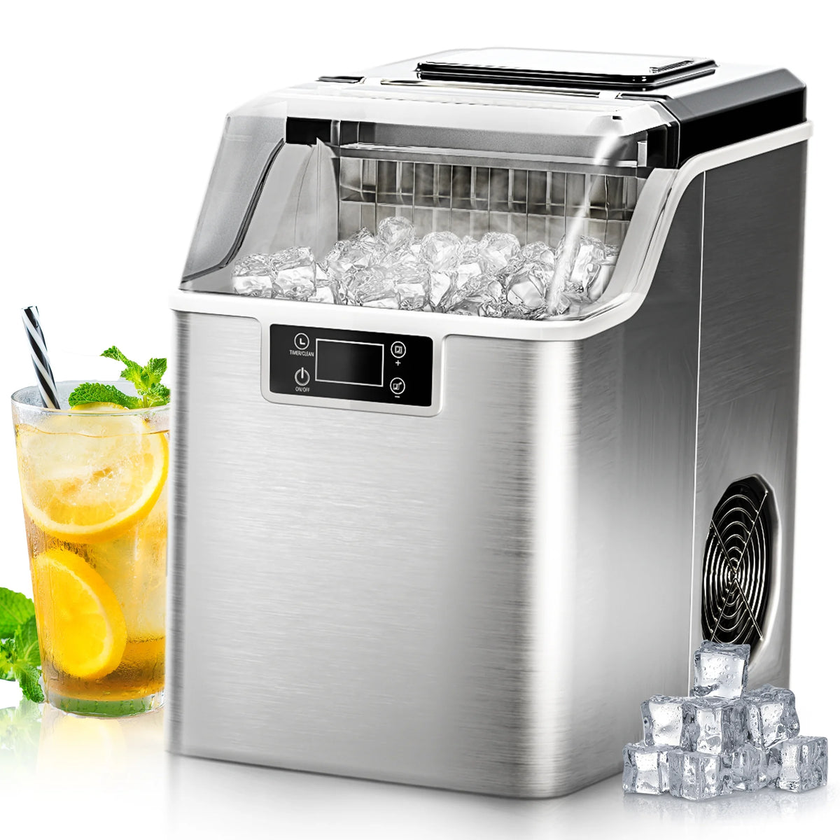 Portable Ice Cube Maker Machine Countertop E8341