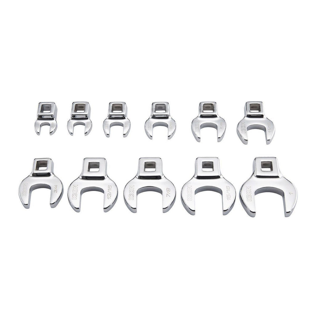 3/8 in. Drive SAE Crowfoot Wrench Set, 11-Piece N771
