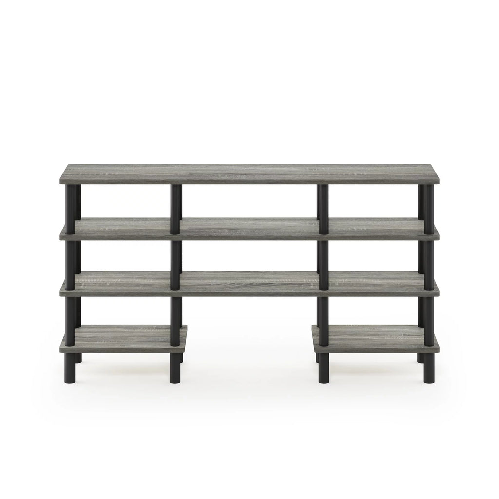 4-Tier Espresso Black TV Stand L89837