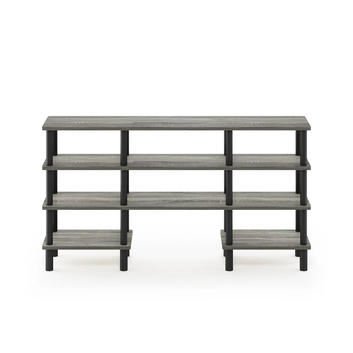 4-Tier Espresso Black TV Stand L89837