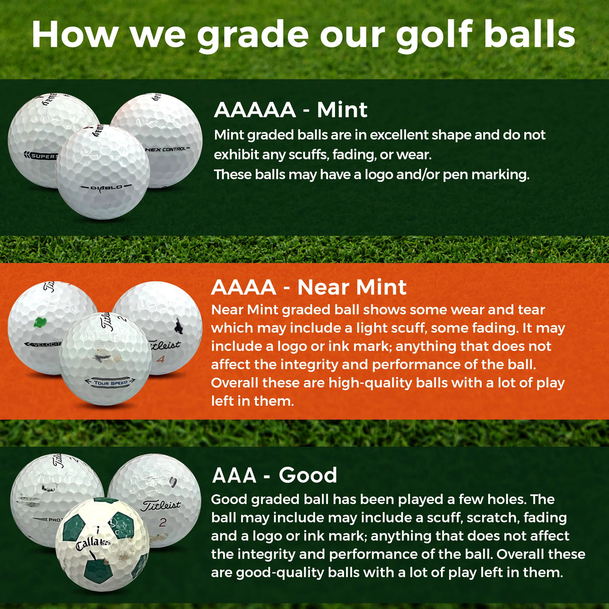 50 Pack Recycled Golf Balls with 15 Tees and Mesh Carrying Bag C68324