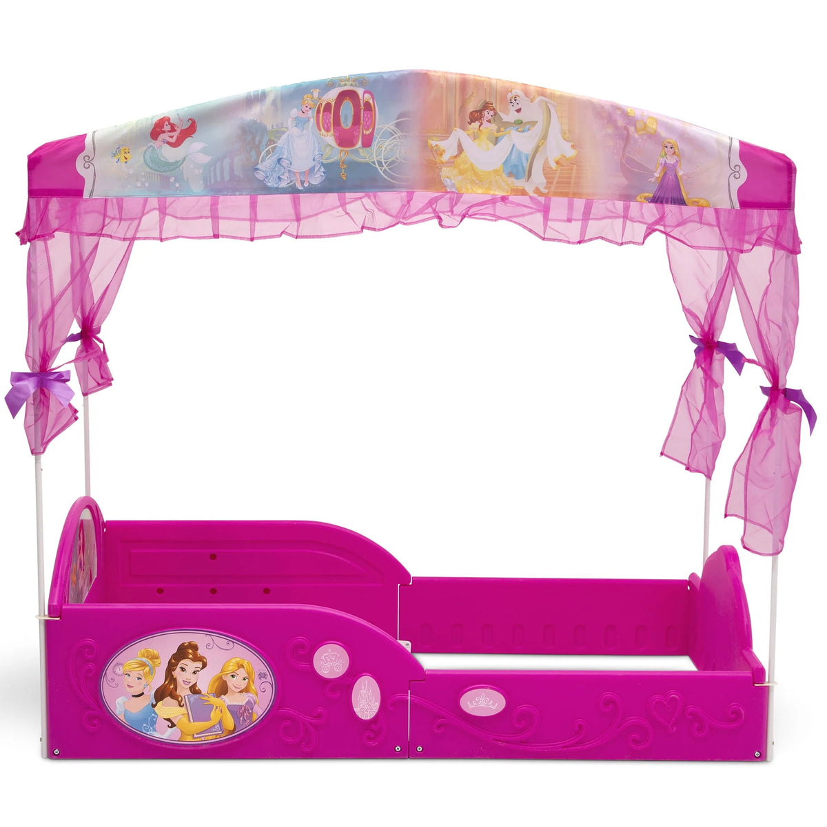 Pink Kids Plastic Storage Toddler Bed V61743