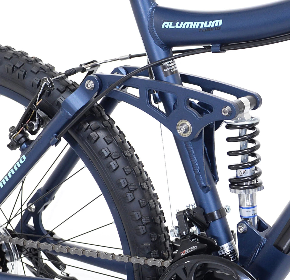 Blue Full Suspension Mountain Bike E649
