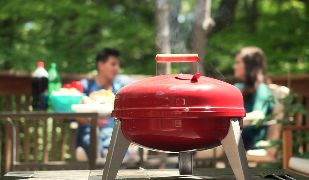 Portable Steel Charcoal Grill Black K766840
