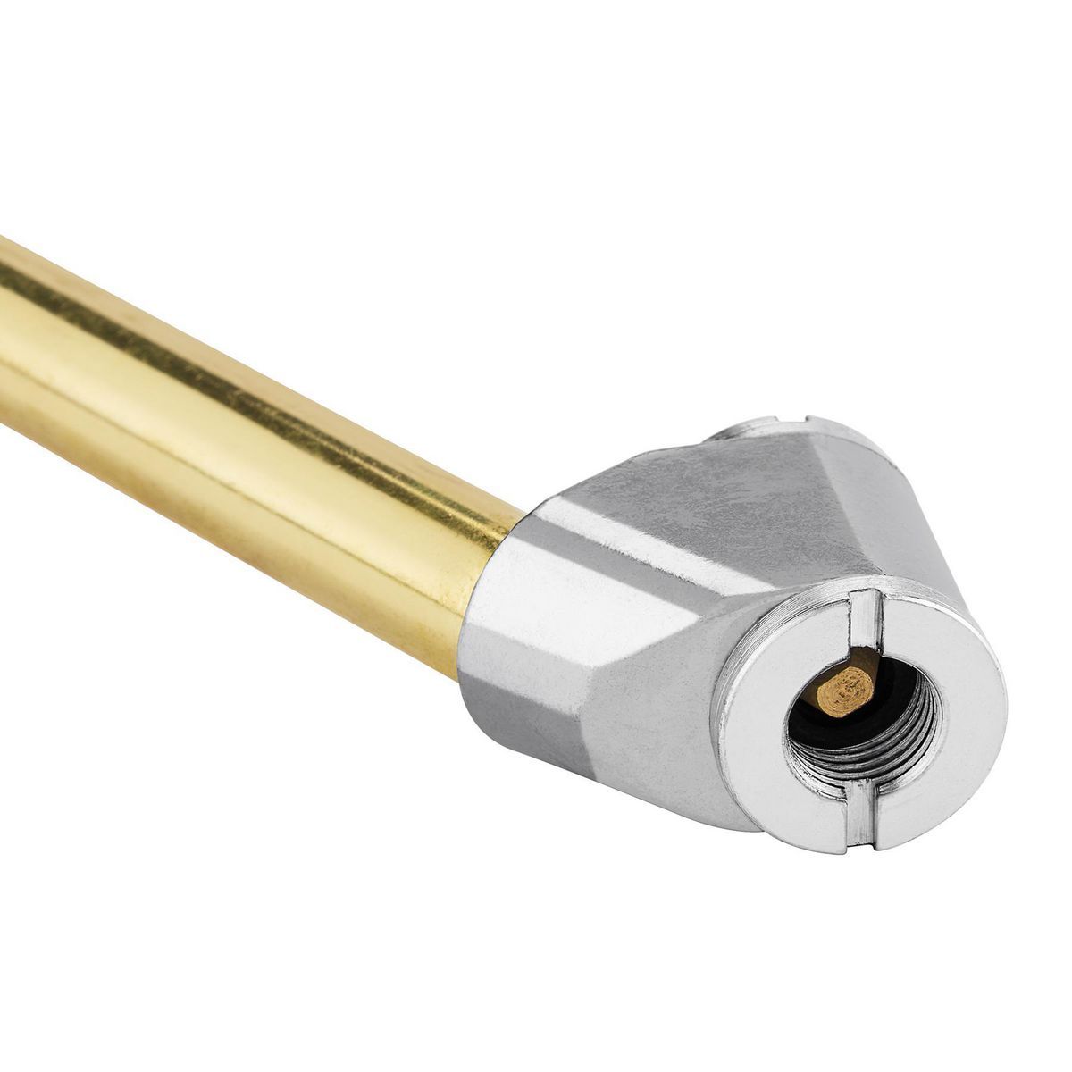 Dual-Head Angle Chuck Inflator with Inline Gauge T278358