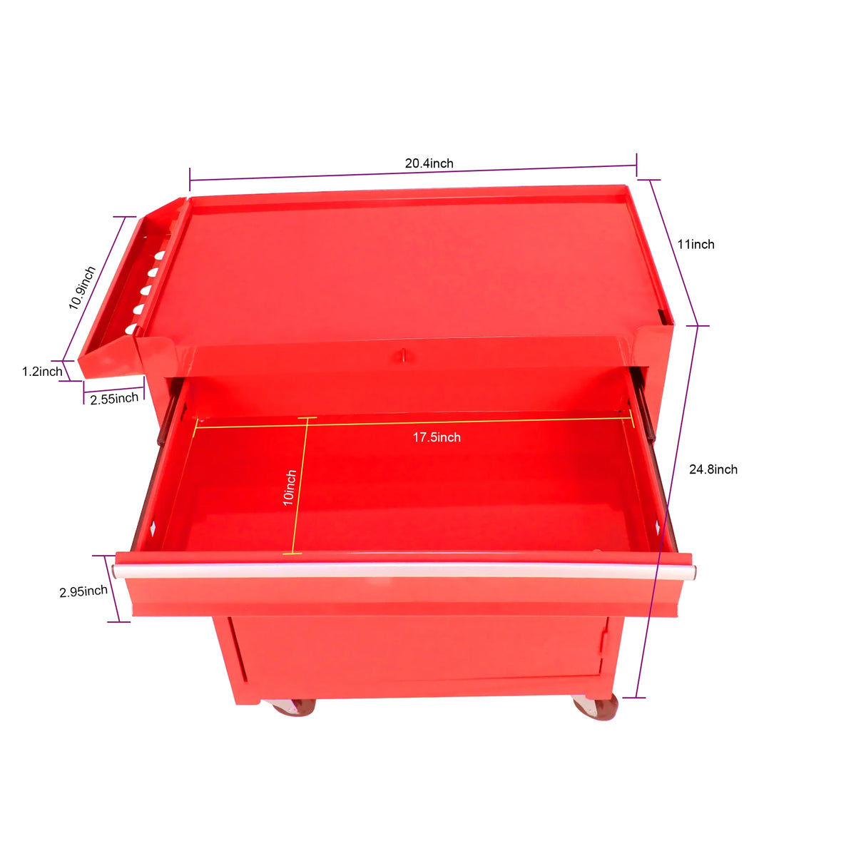 Black 5 Drawer Rolling Tool Chest with Locking System Z6243