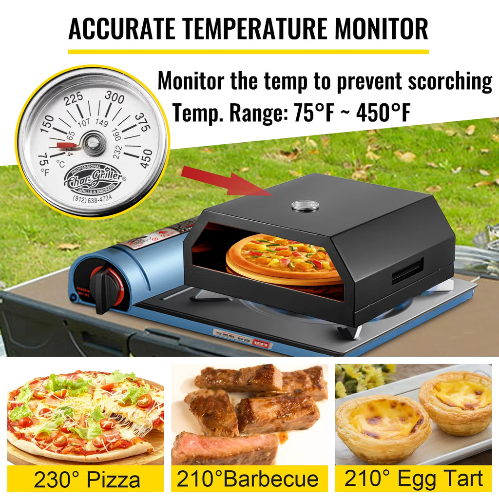 Stainless Steel Outdoor Pizza Oven with 12 Pizza Stone and Baking Tools F41267