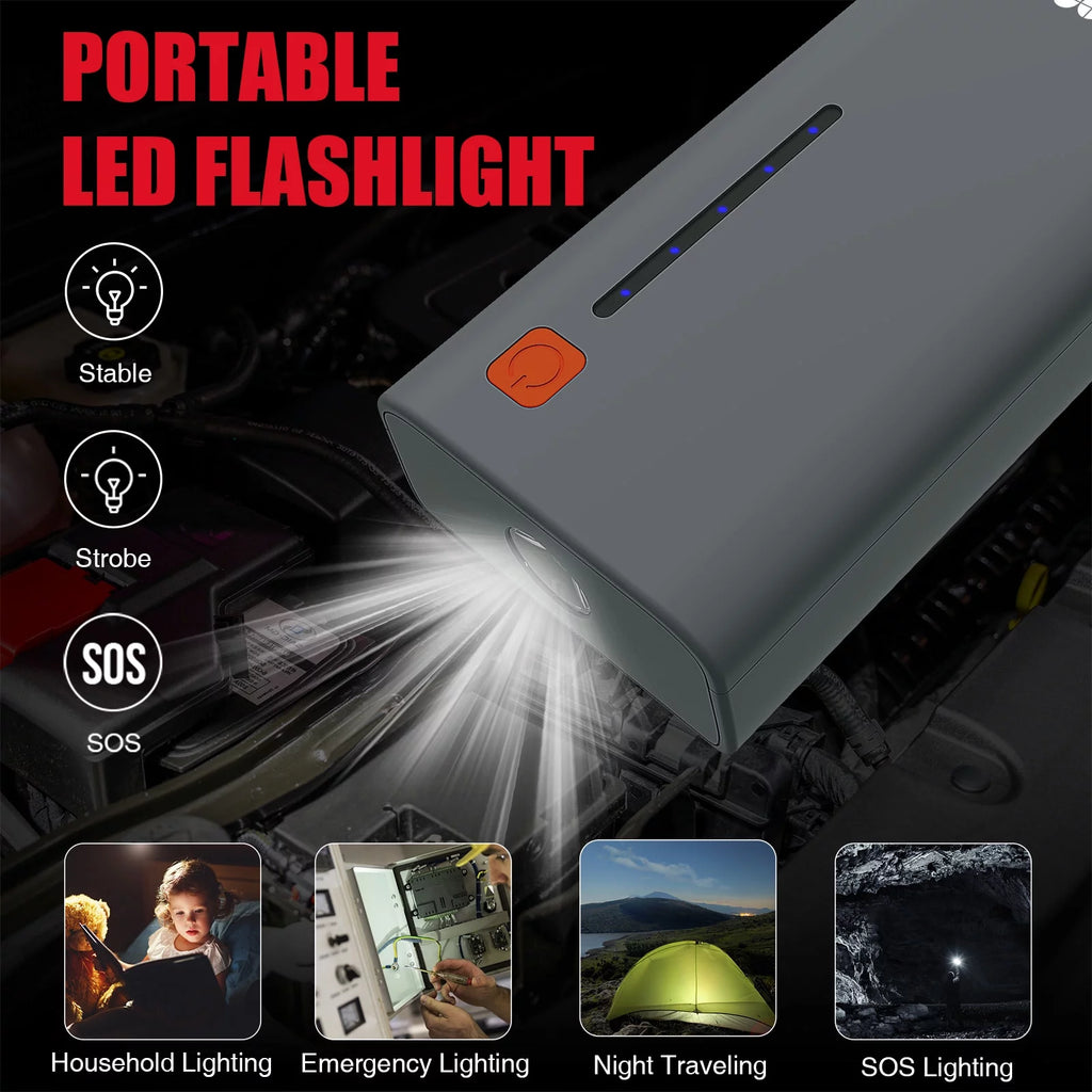 1200A Peak Portable 12V Lithium Battery Jump Starter Y6008