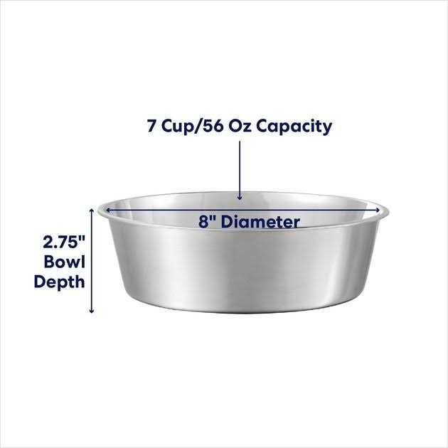 Non-Skid Stainless Steel Bowl B709800