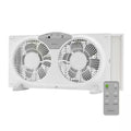 White 3-Speed Digital Window Fan with Remote Control Y6741