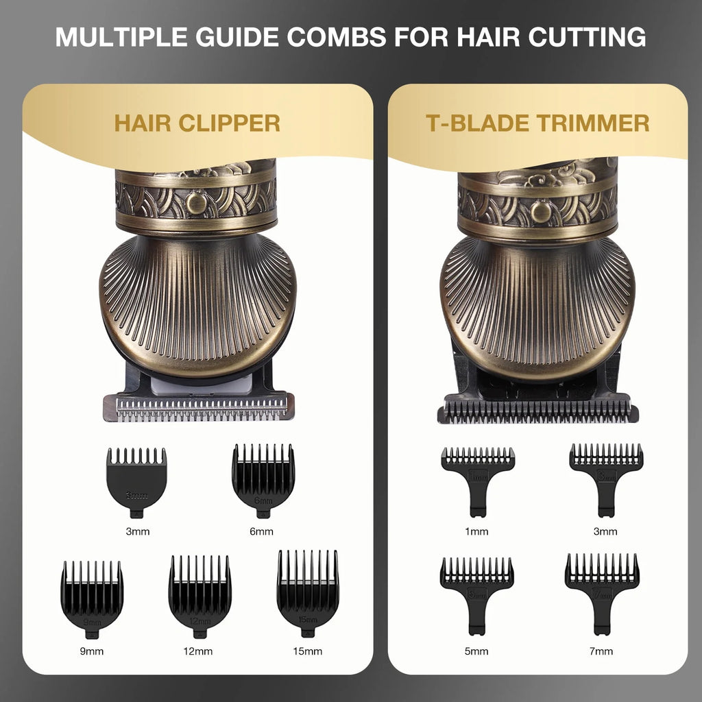 6-in-1 Cordless USB Rechargeable T-Blade Beard Trimmer Z848