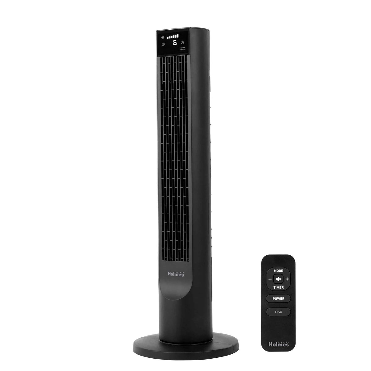 Black Oscillating Digital Tower Fan D1151