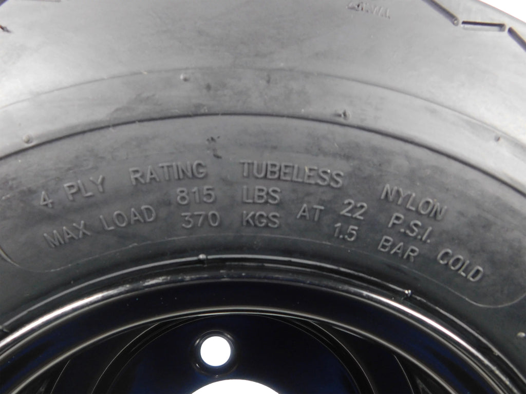 18x8.5-8 Golf Cart Tire with Black Rim 4 Pack K32779
