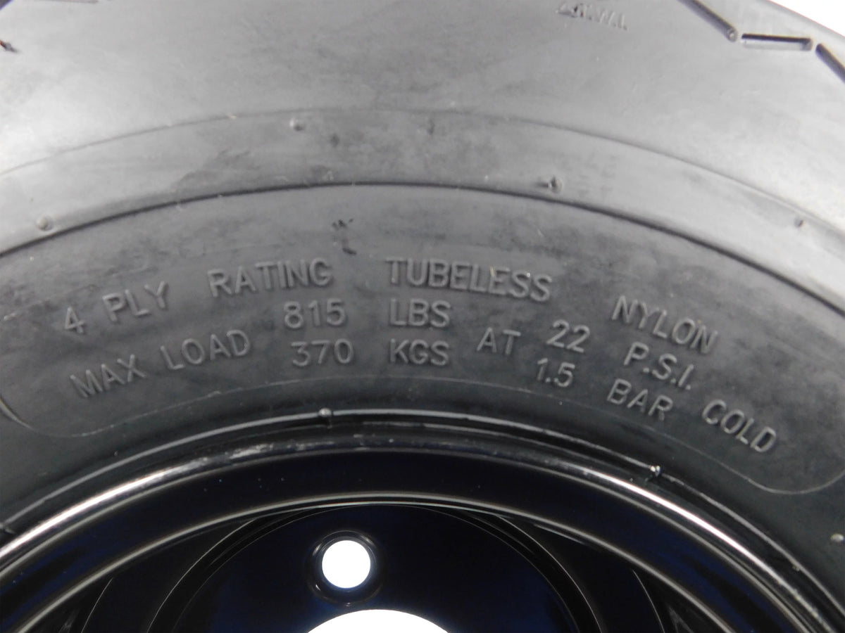 18x8.5-8 Golf Cart Tire with Black Rim 4 Pack K32779