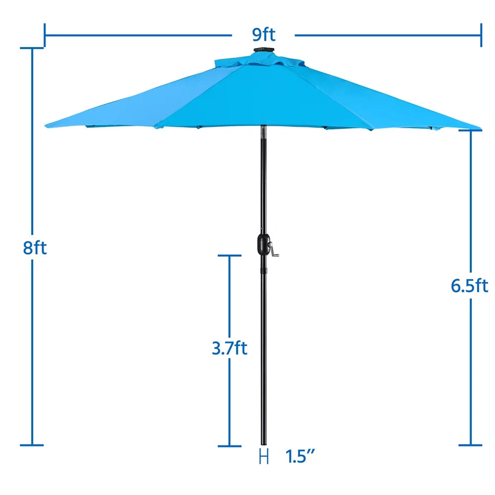 7.5ft Patio Umbrella with LED Lights F632070