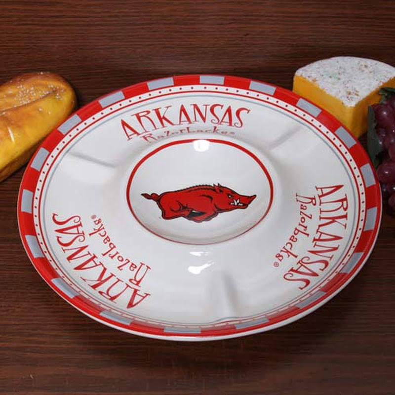 Ceramic Chip and Dip Round Tray A548
