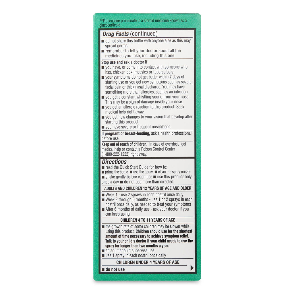 Non-Drowsy Fluticasone Propionate Nasal Spray, 50 mcg, 72 Sprays I27669