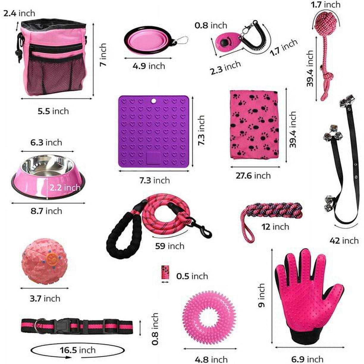 Puppy Starter Kit Dog Toys Dog Bed Blankets Grooming Tool E7676