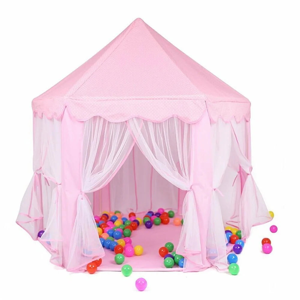 Pink Princess Tent with Star Lights N418383
