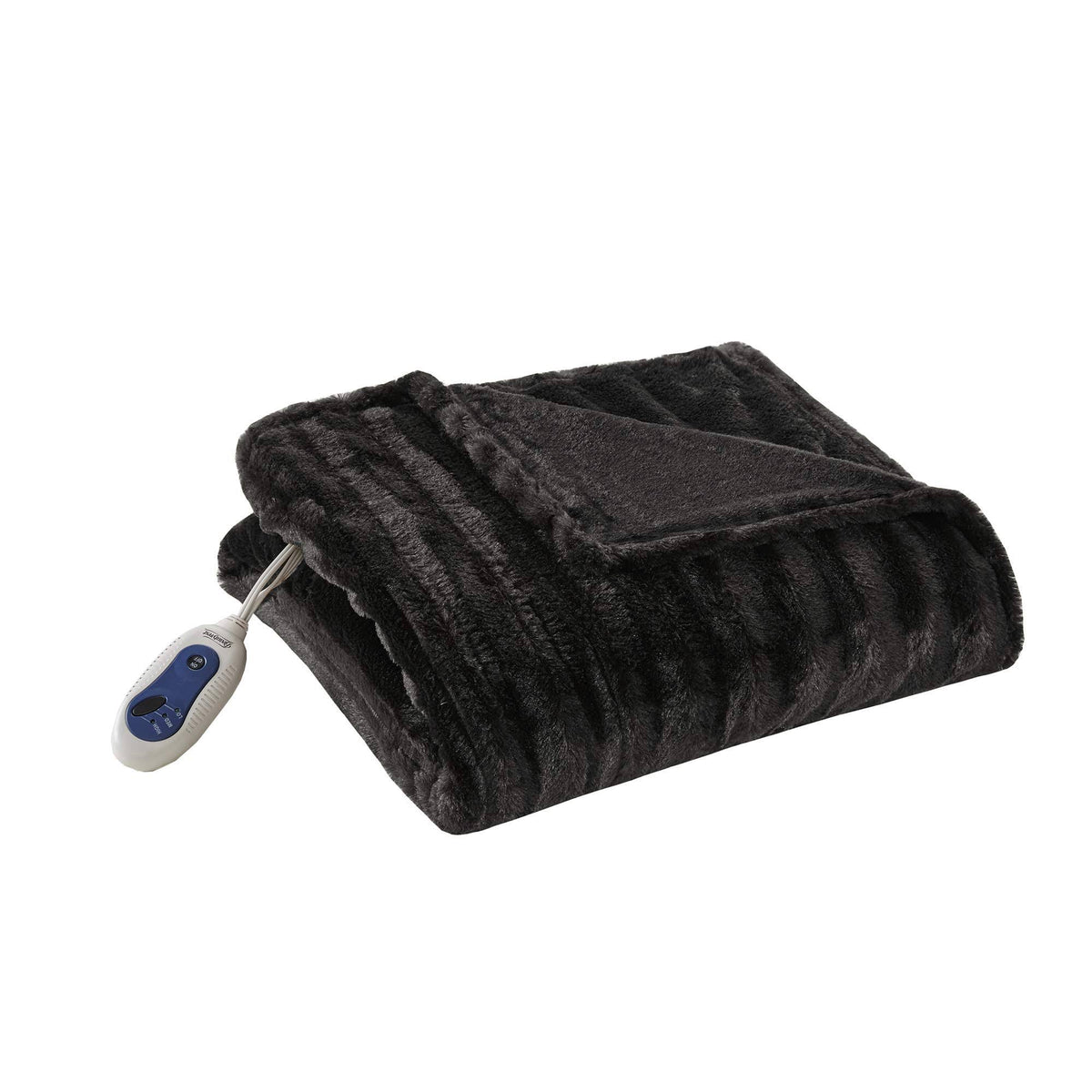 Heated Faux Fur Throw P147