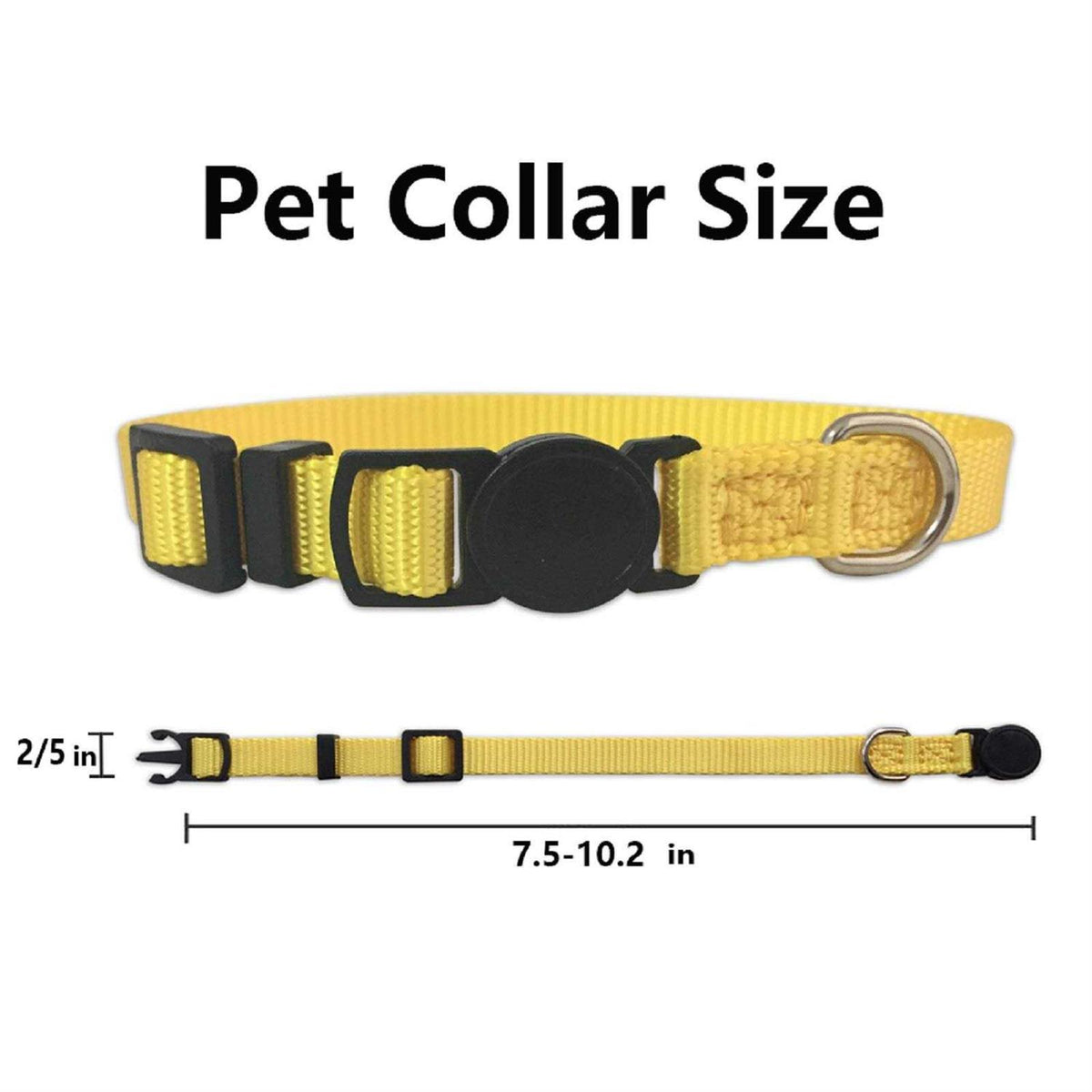 Soft Nylon Adjustable Breakaway Puppy ID Collar H2523