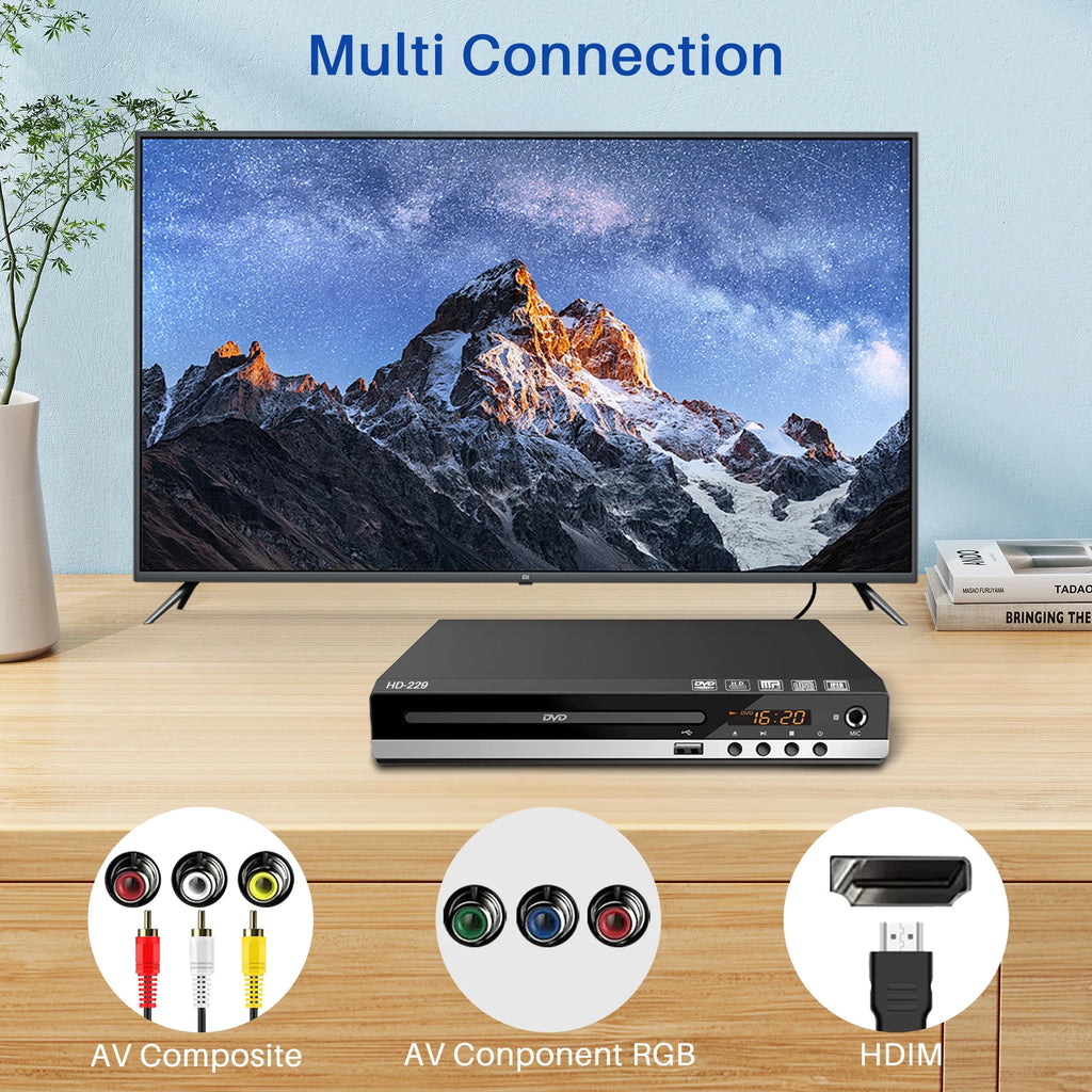 DVD Player with Remote 1080P CD Player N956