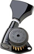 Locking Guitar Tuning Machines 3+3 Black M440002