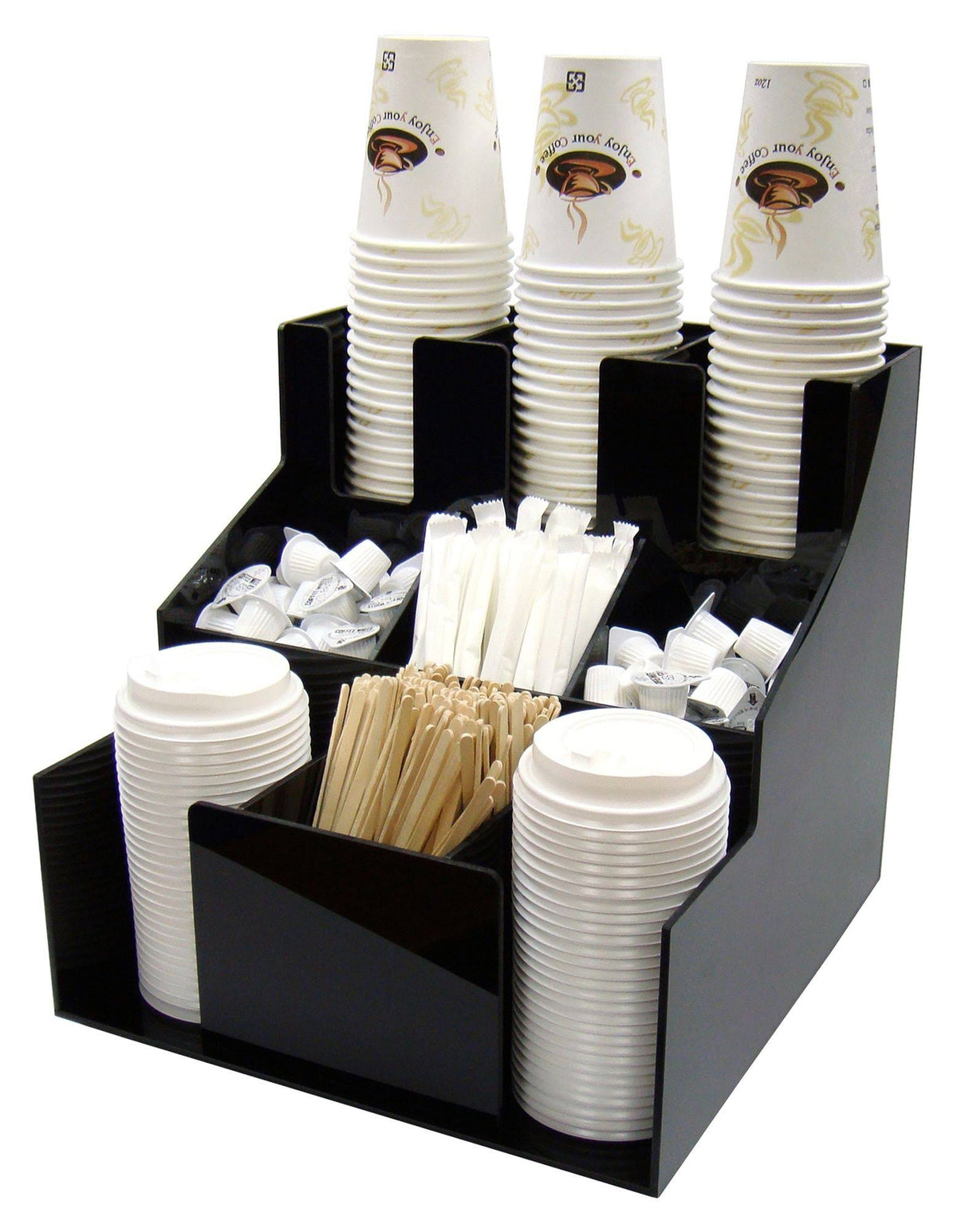 3 Tiers 3 Stacks Cup & Lid Organizer H99059