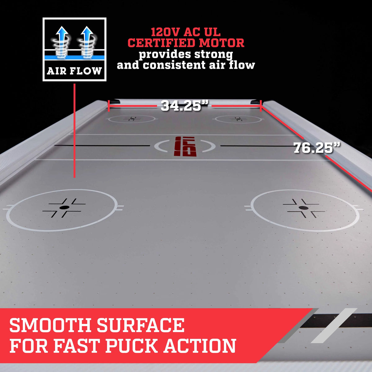 84 inch Air Hockey Table with Electronic Scorer L50797