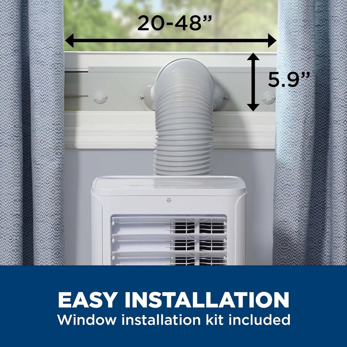 6,100 BTU White Portable Air Conditioner I2253