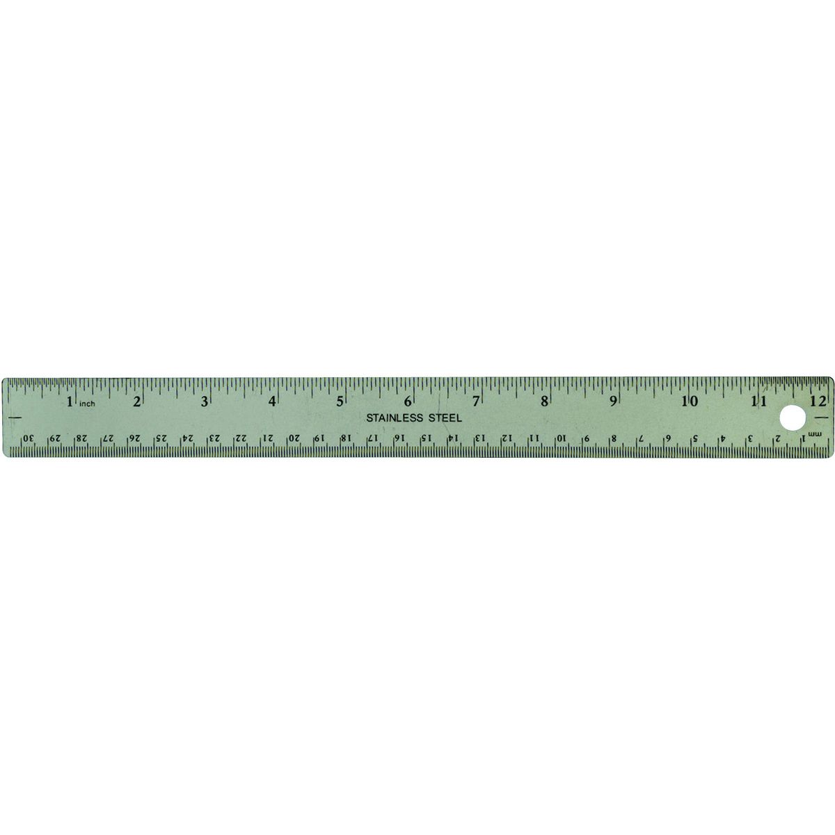 12 In. Stainless Steel Ruler C909