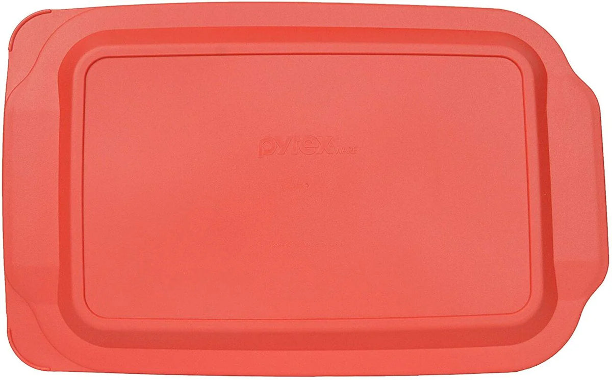 Red Plastic Lid for 4 Quart Oblong Baking Dish C2229