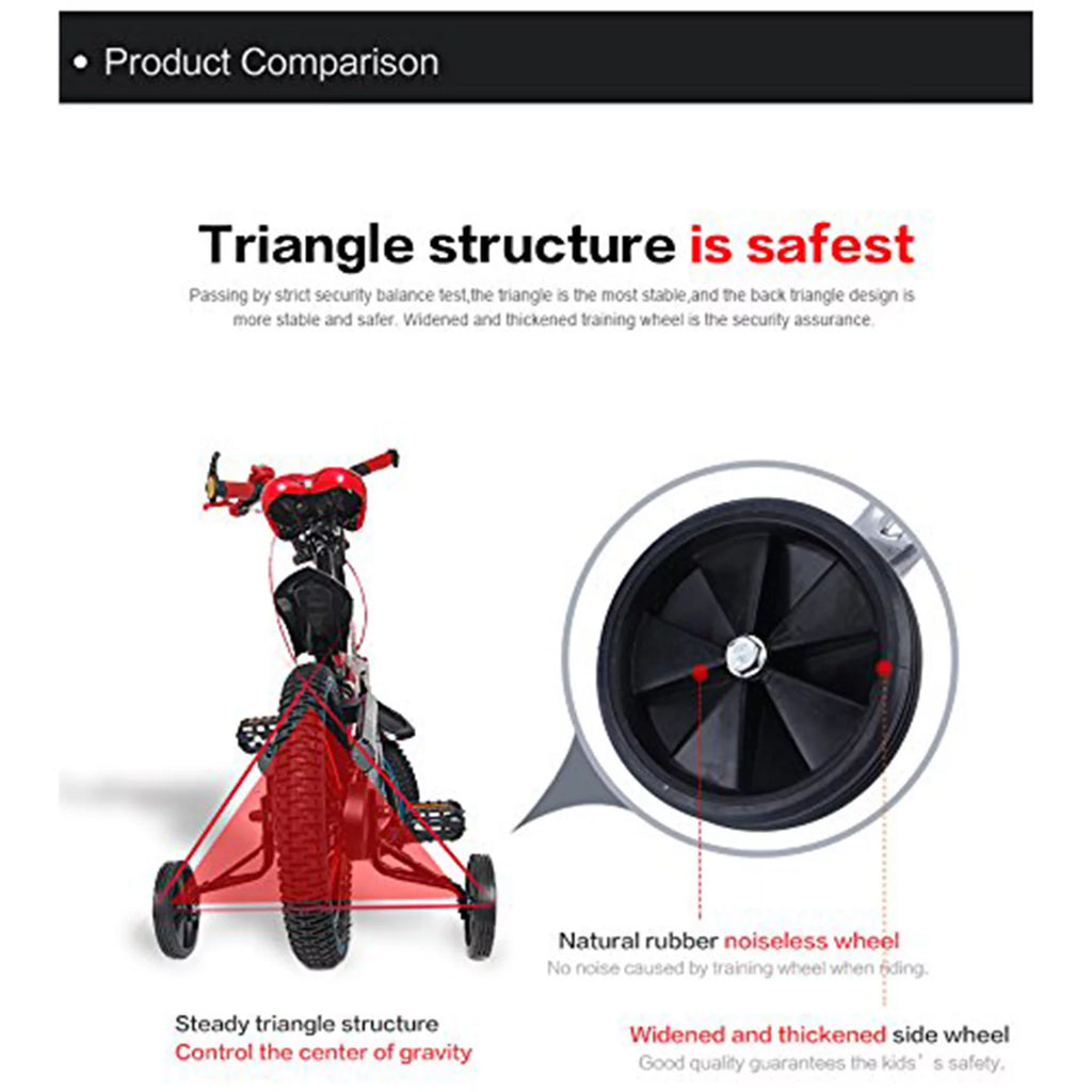 Adjustable Bicycle Training Wheels 2Pcs O549