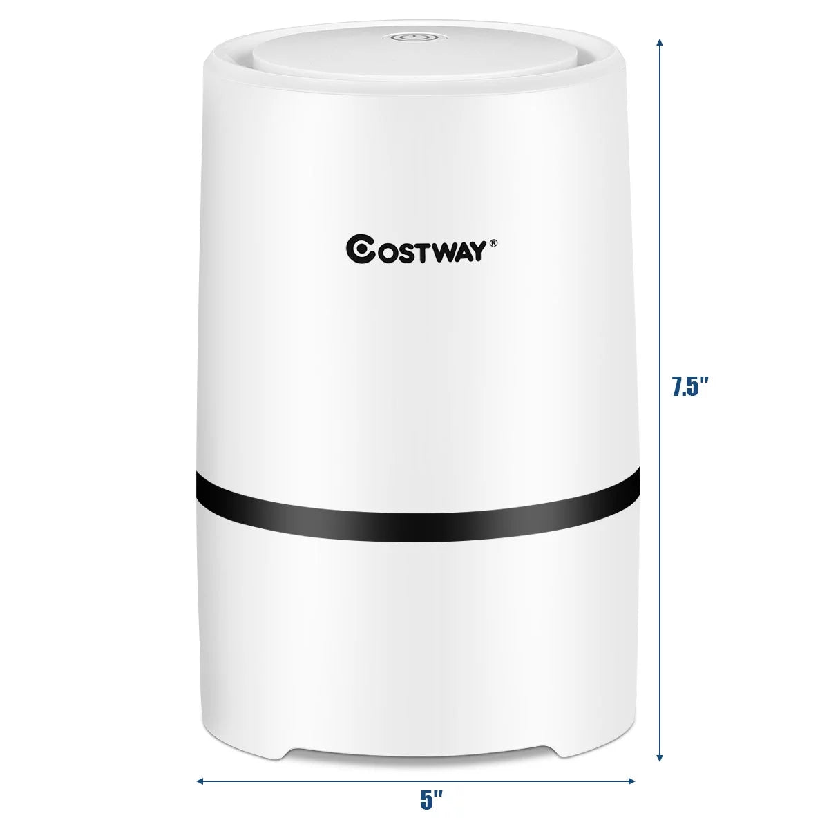Air Purifier Mini Ionic HEPA with 3-in-1 Composite Filter Nightlight Z762