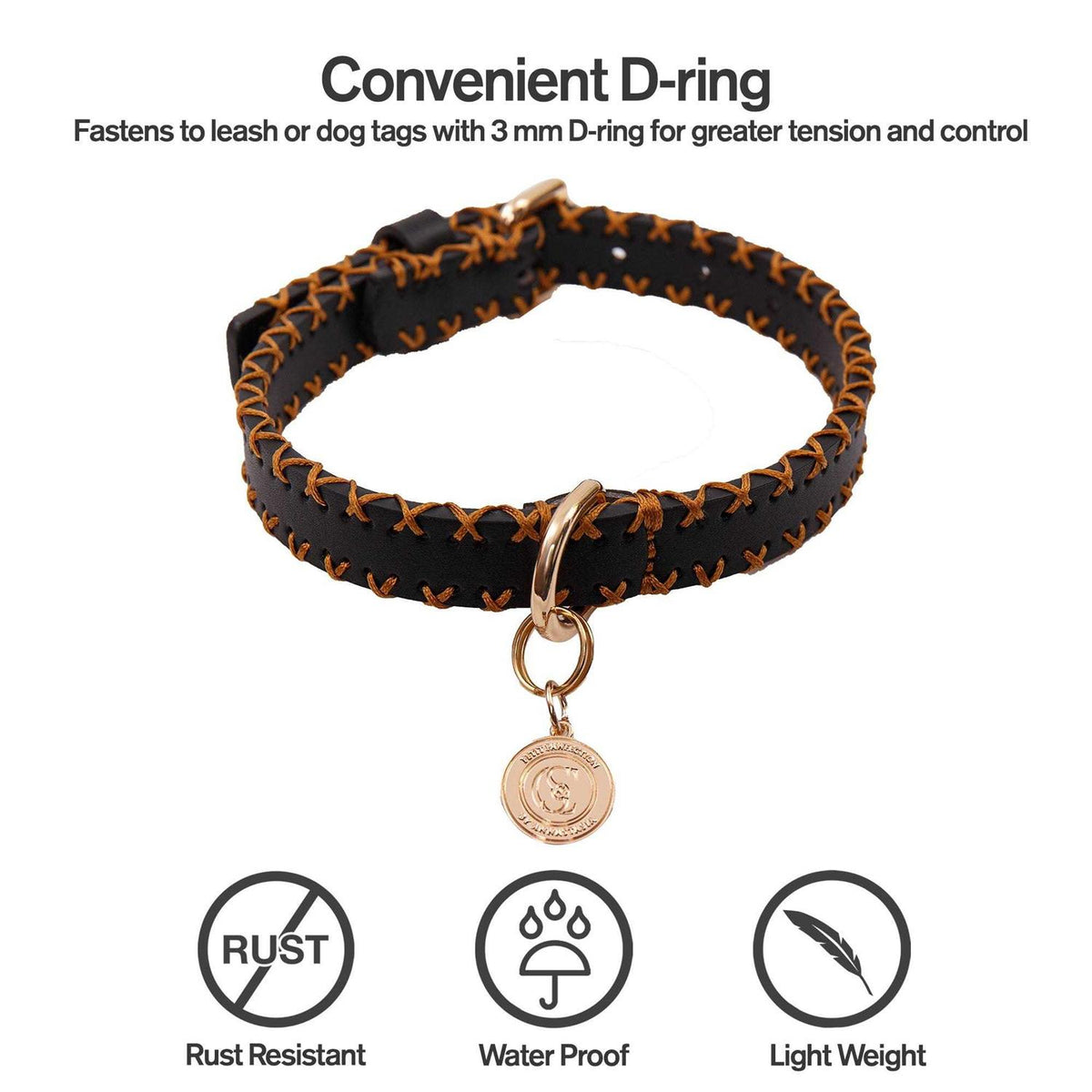 Handcrafted Standard Dog Collar E4654