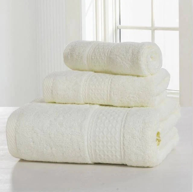 3-Piece 100% Cotton Bath Towel Set W654