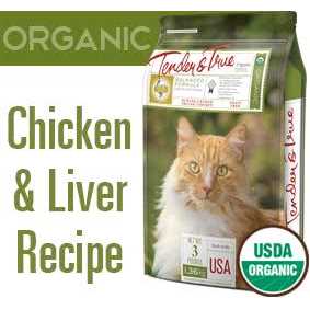 Organic Chicken & Liver Recipe Cat Food V975