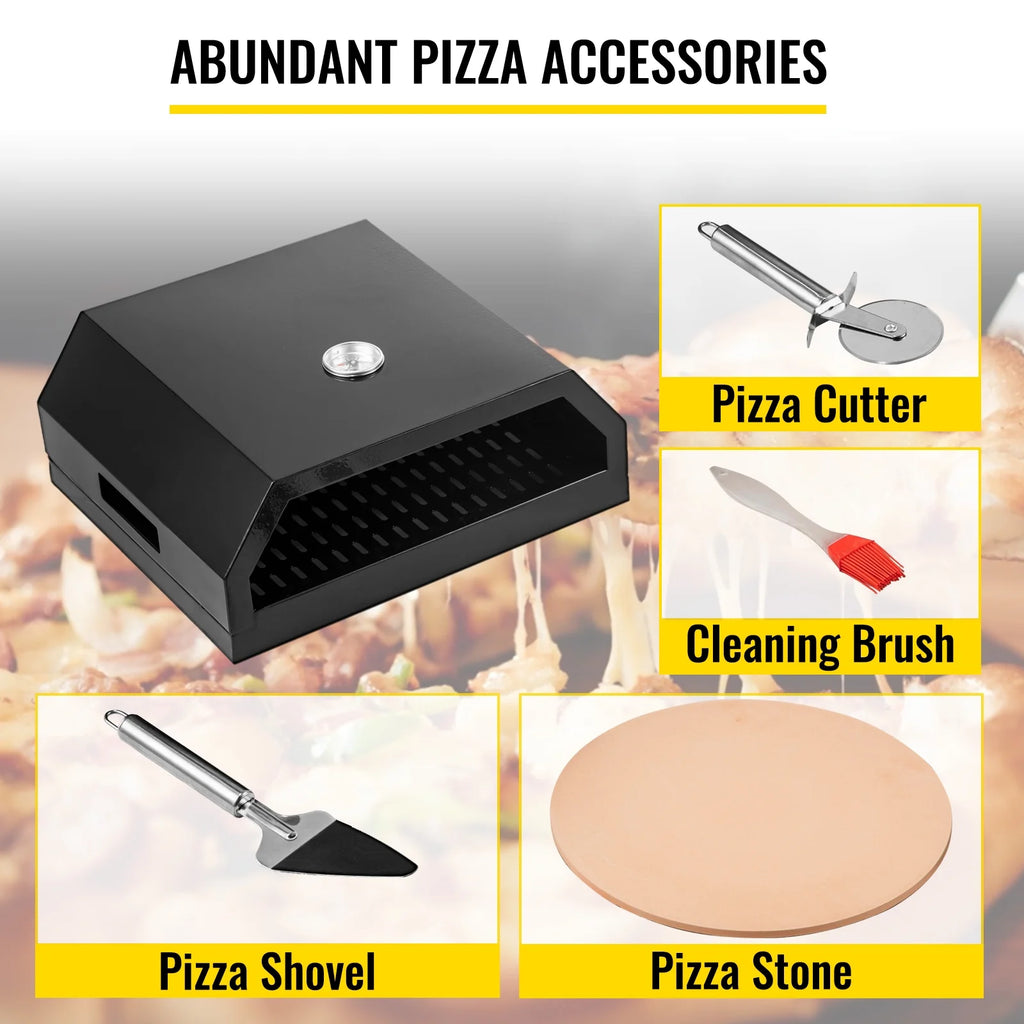 Stainless Steel Outdoor Pizza Oven with 12 Pizza Stone and Baking Tools F41267