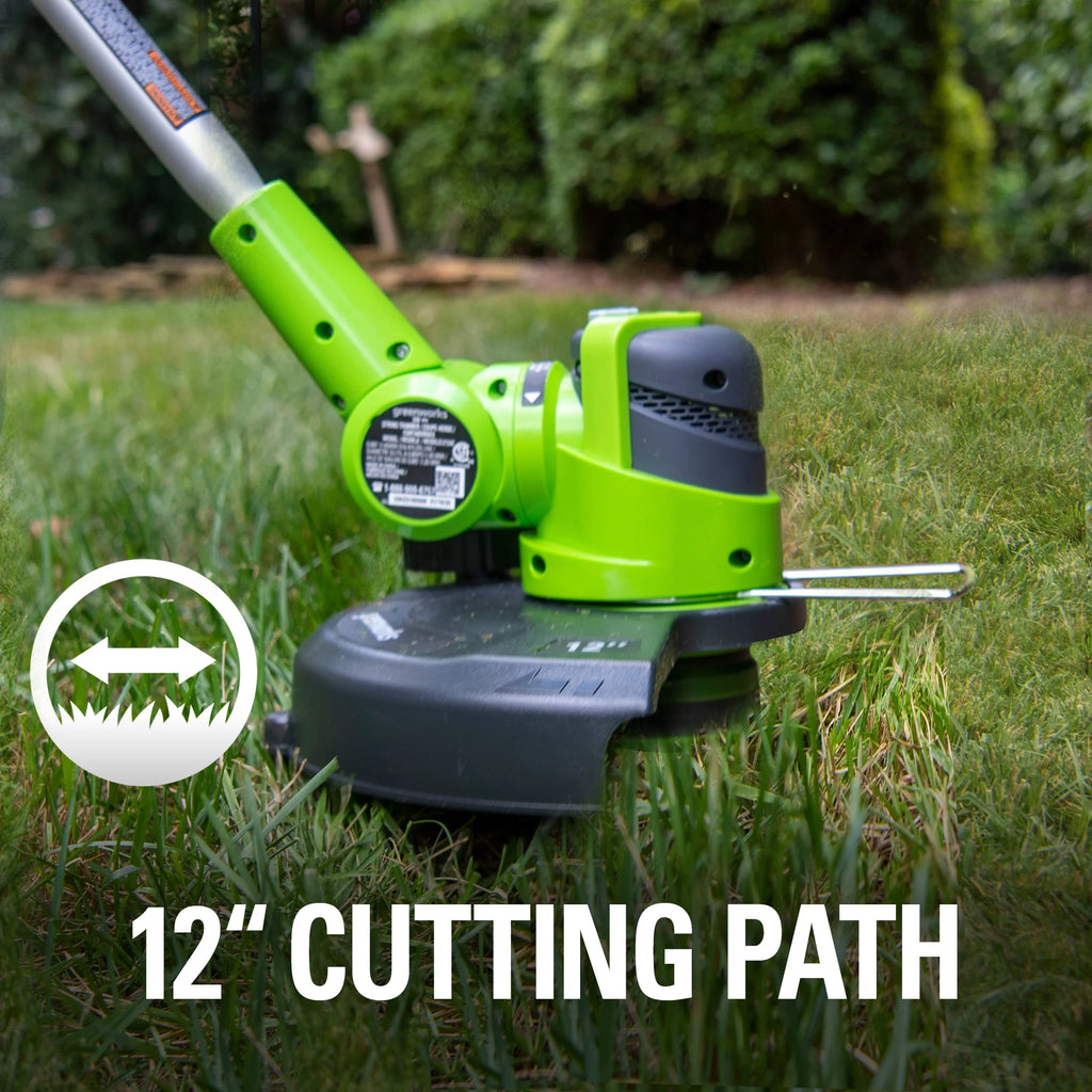 24V 12 inch Cordless String Trimmer/Edger with 2.0 Ah Battery and Charger G743289