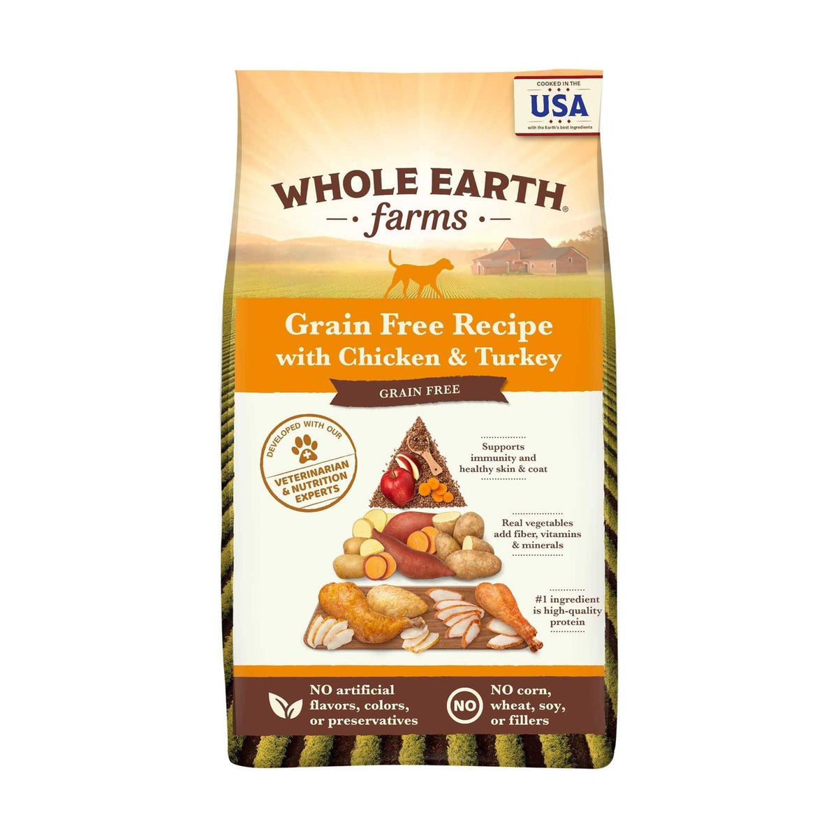 Grain Free Chicken Turkey Recipe Dry Dog Food U861