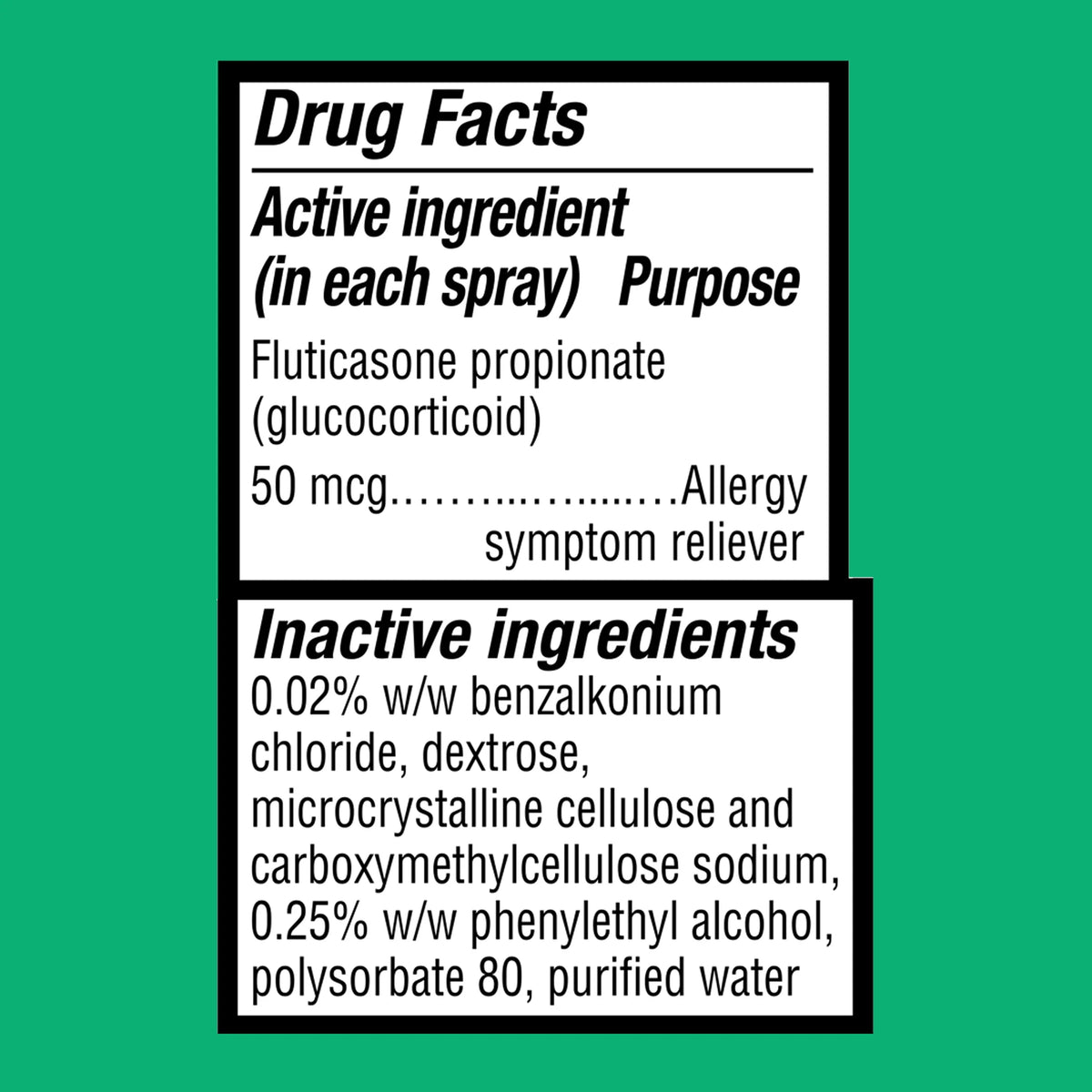 Non-Drowsy Fluticasone Propionate Nasal Spray, 50 mcg, 72 Sprays I27669